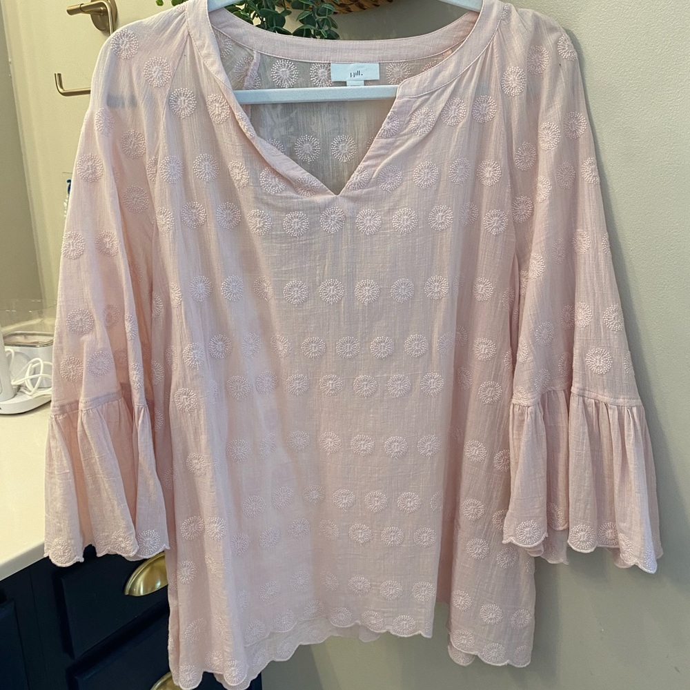 J Jill pink blouse shirt